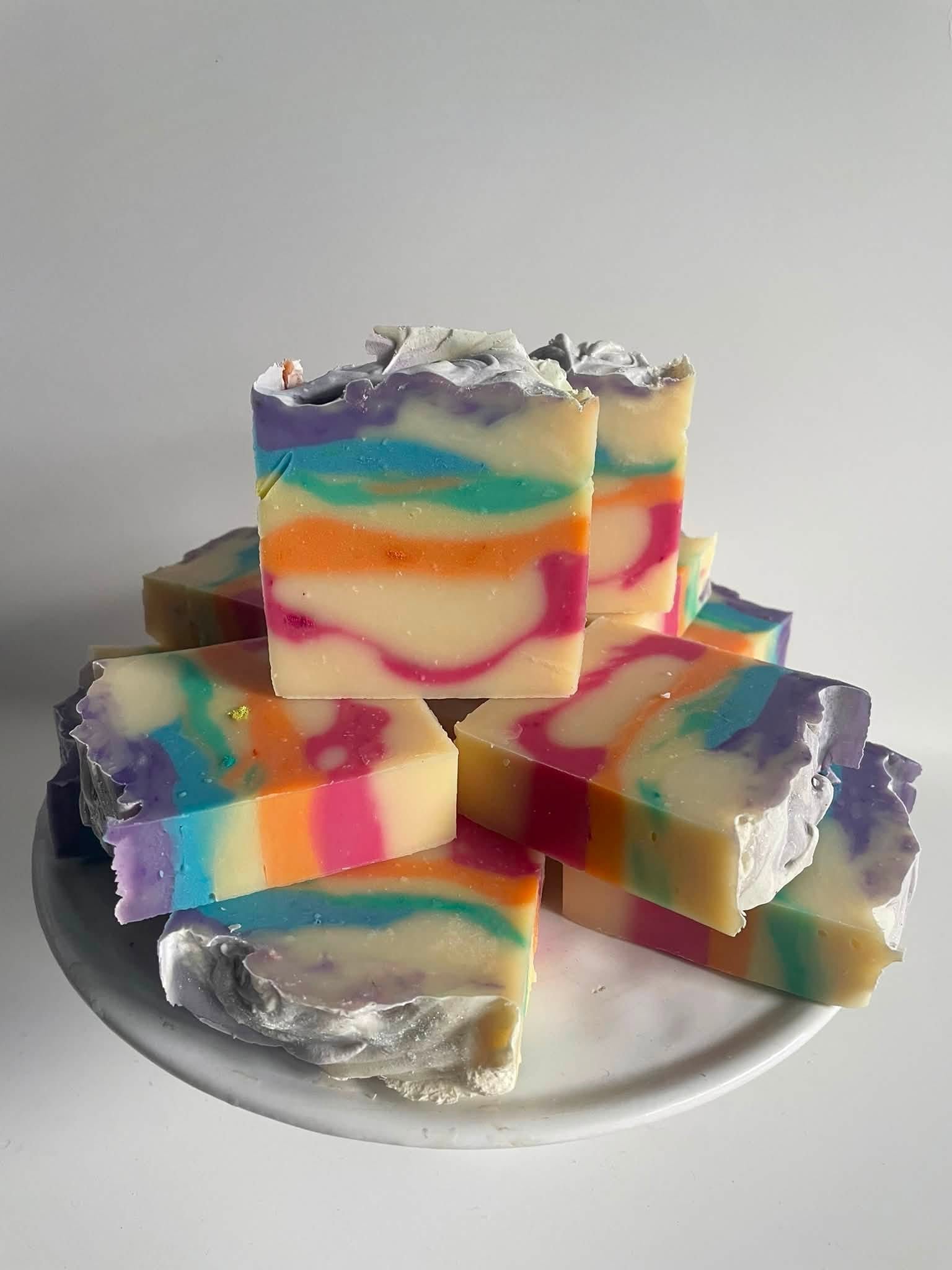 Rainbow Sherbert Soap